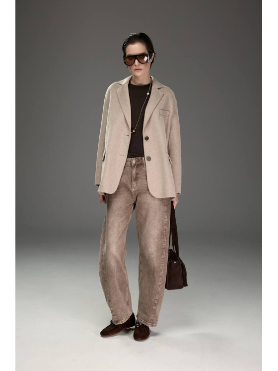 Giacca cappotto in misto lana