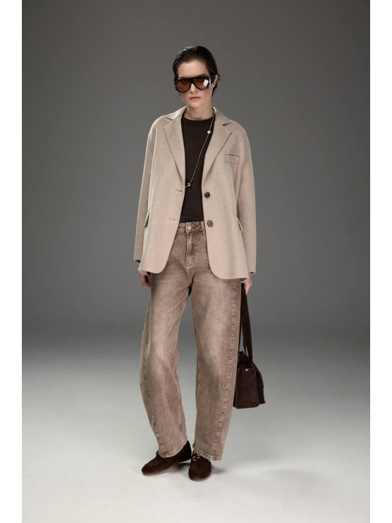 Giacca cappotto in misto lana