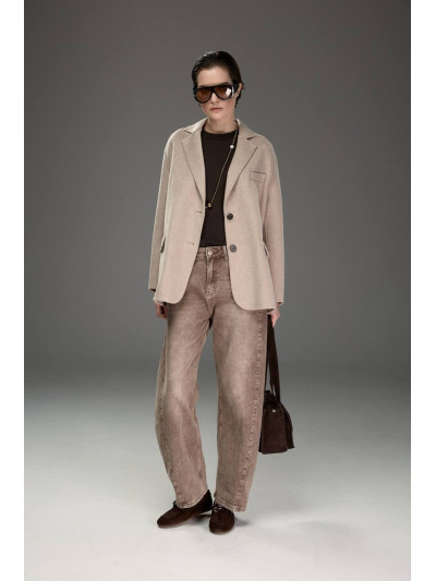 Giacca cappotto in misto lana