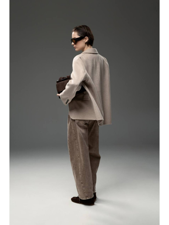 Giacca cappotto in misto lana