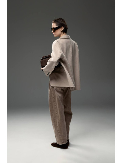 Giacca cappotto in misto lana