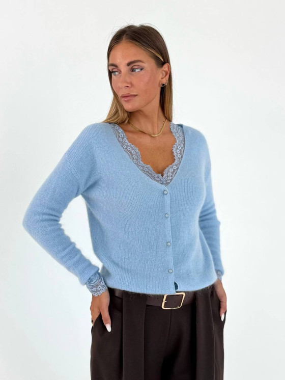 Cardigan misto lana