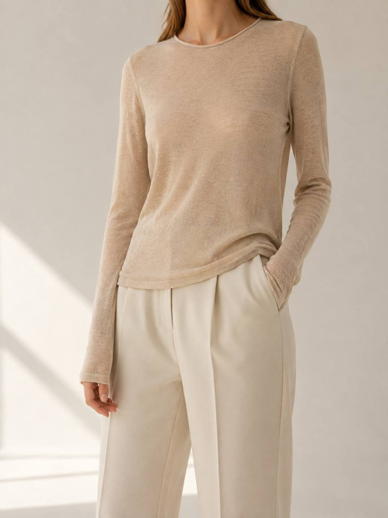 Longsleeve in misto lana