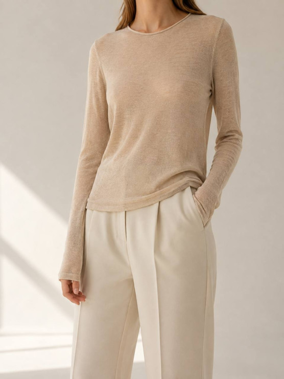 Longsleeve in misto lana