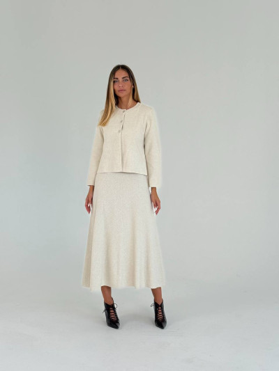 Flared midi skirt
