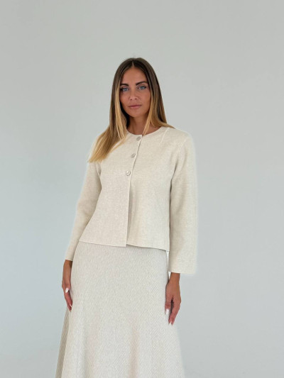Flared midi skirt