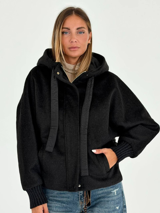 Oversized jacket with padded insert