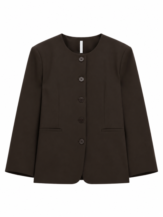 Giacca sartoriale girocollo