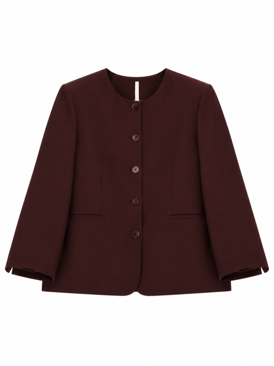 Giacca sartoriale girocollo