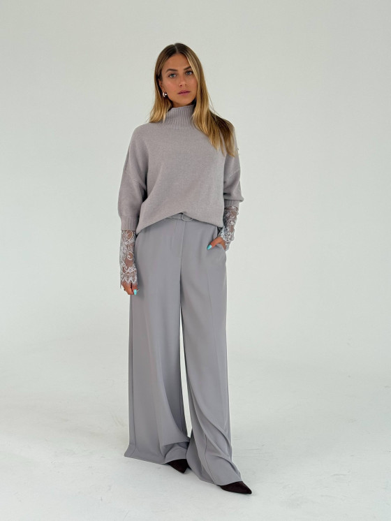 Pantaloni palazzo a gamba ampia
