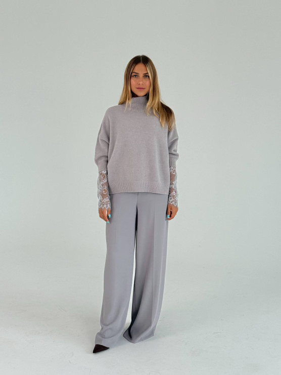 Pantaloni palazzo a gamba ampia