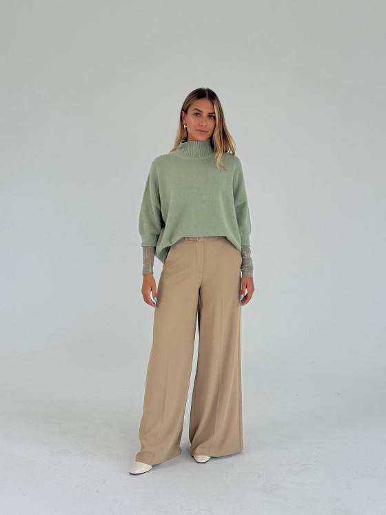 Pantaloni palazzo a gamba ampia