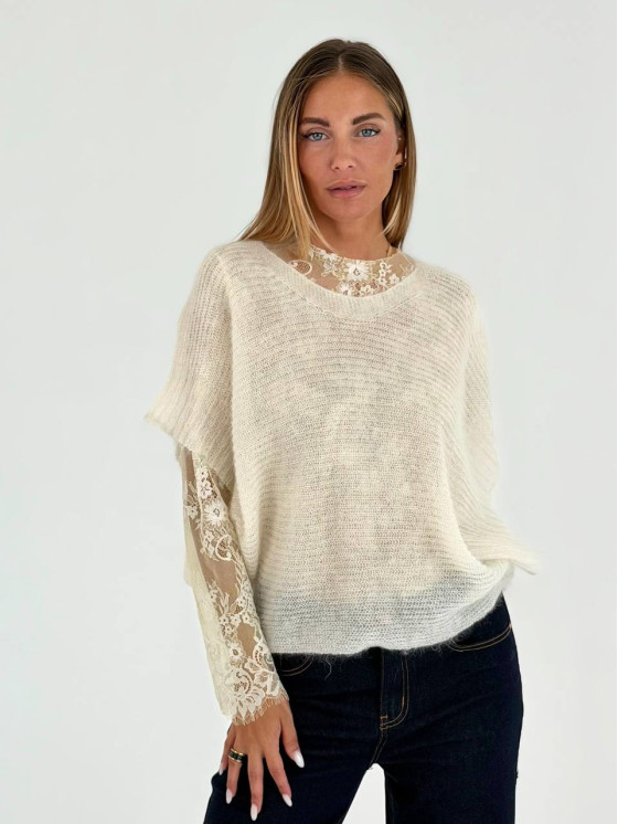 Pullover oversize in maglia soffice