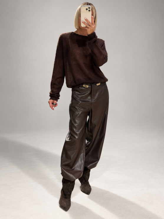 Oversized lightweight knit pullover