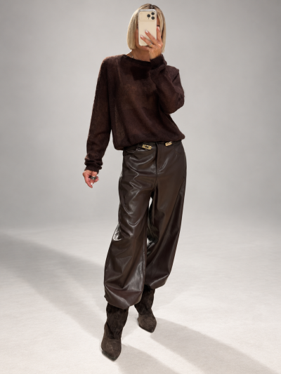 Oversized lightweight knit pullover