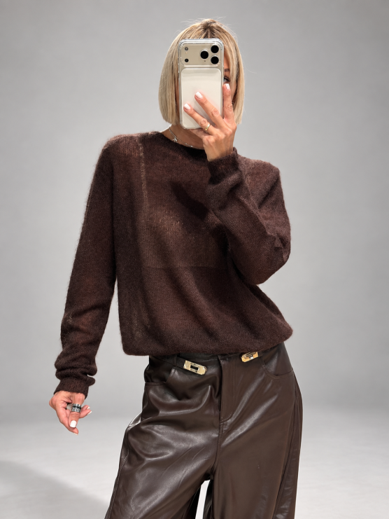 Oversized lightweight knit pullover