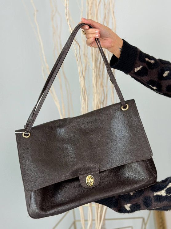 Borsa shopper in vera pelle