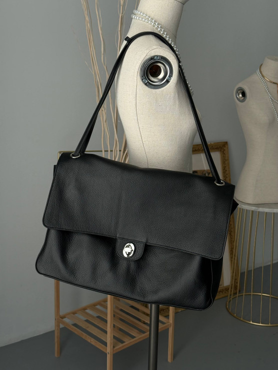 Borsa shopper in vera pelle
