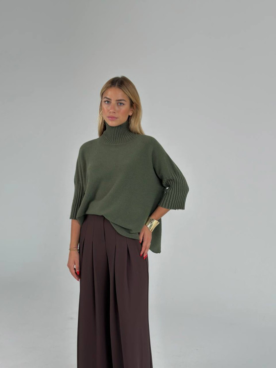 Pullover oversize militare