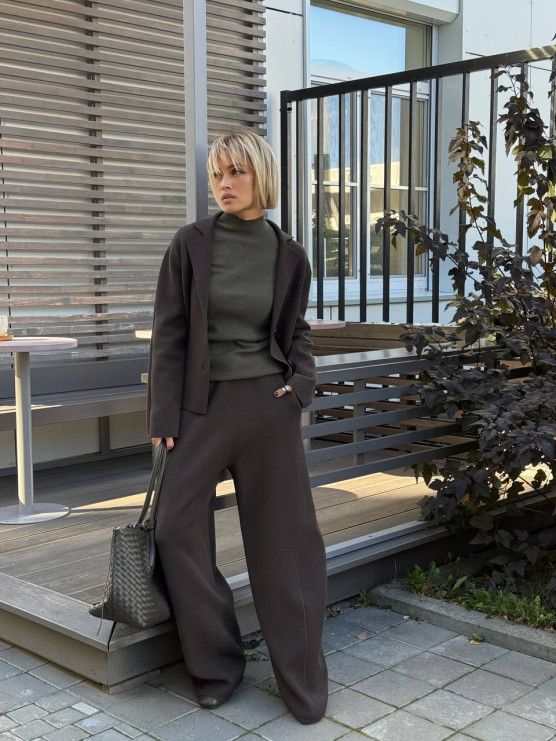 Cardigan strutturato in maglia