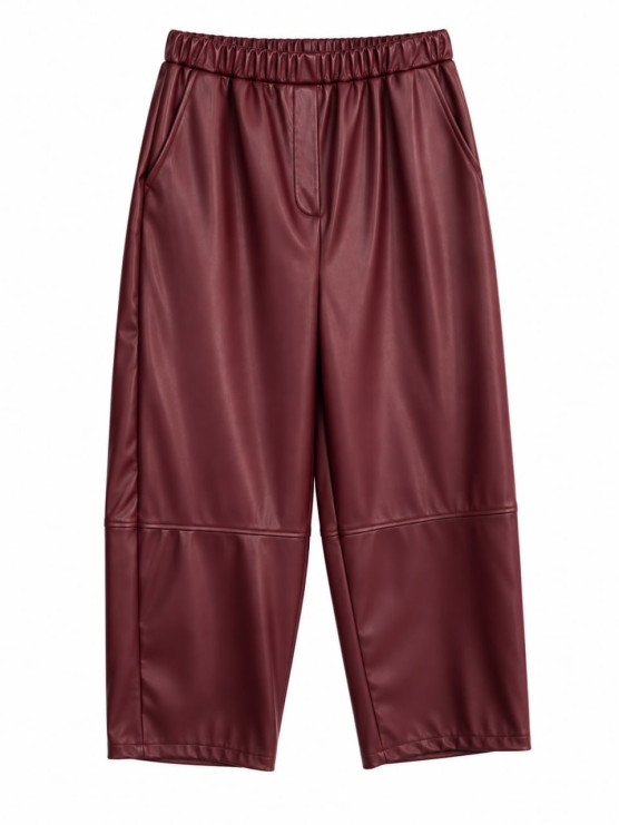 copy of Straight-leg faux leather...