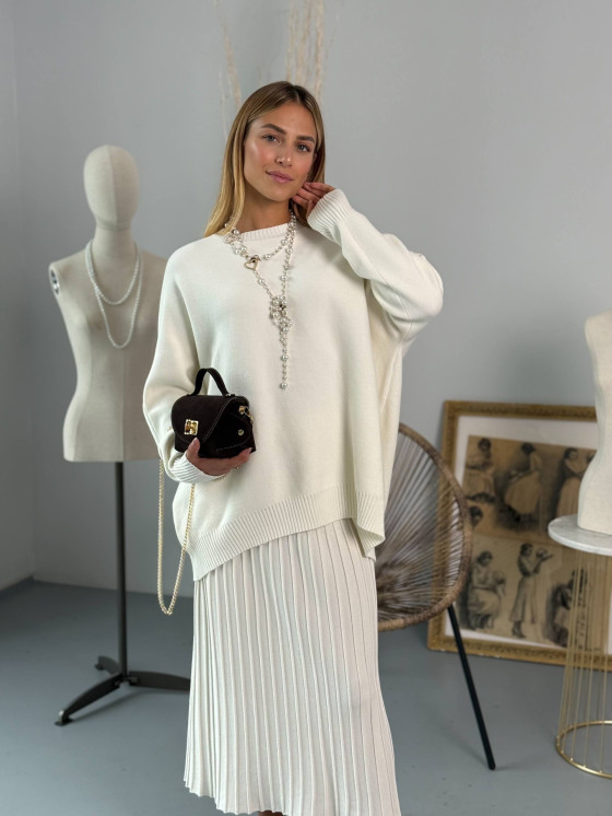 Pullover oversize girocollo