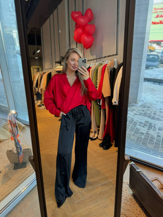 Pantaloni satinati