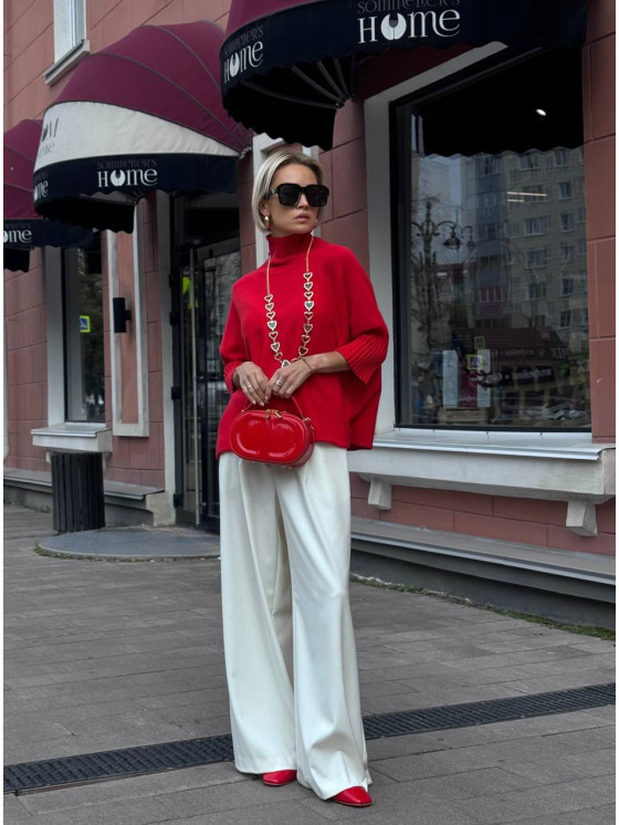 Pantalonii palazzo cu elastic la talie