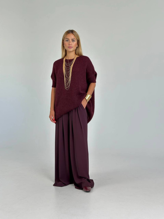 Pantalonii palazzo cu centură